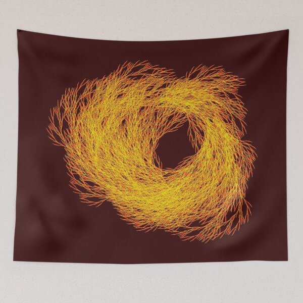Item preview, Willow Mandala Red Yellow Pattern Swirl designed and sold by stuartsemporium.