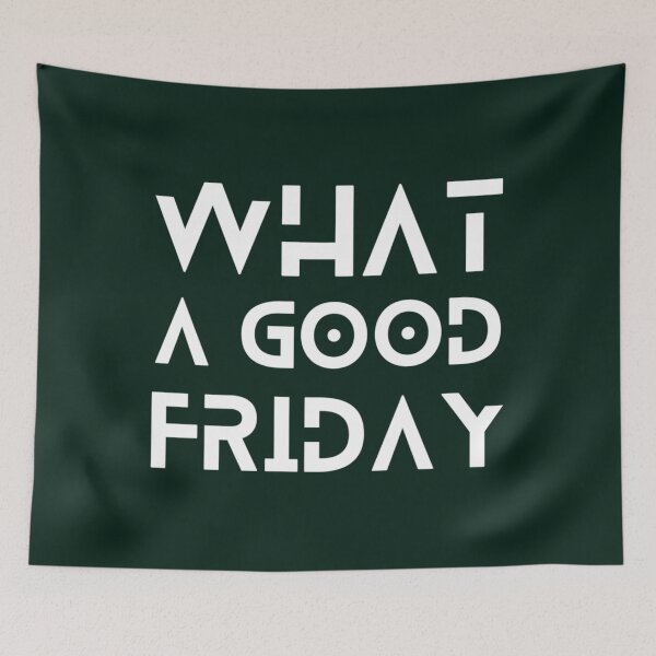 Artikelvorschau, What A Good Friday Cool Font 2022 Trending Palm Sunday entworfen und verkauft von ThePinkRooms.