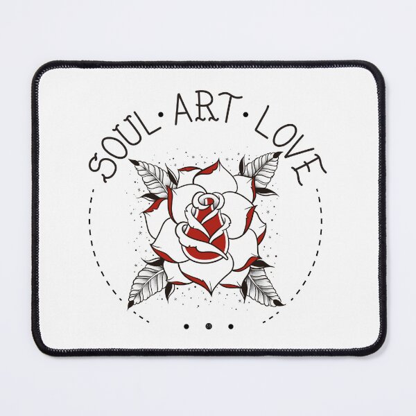 Item preview, Old School Rose Tattoo designed and sold by SoulArtLove.