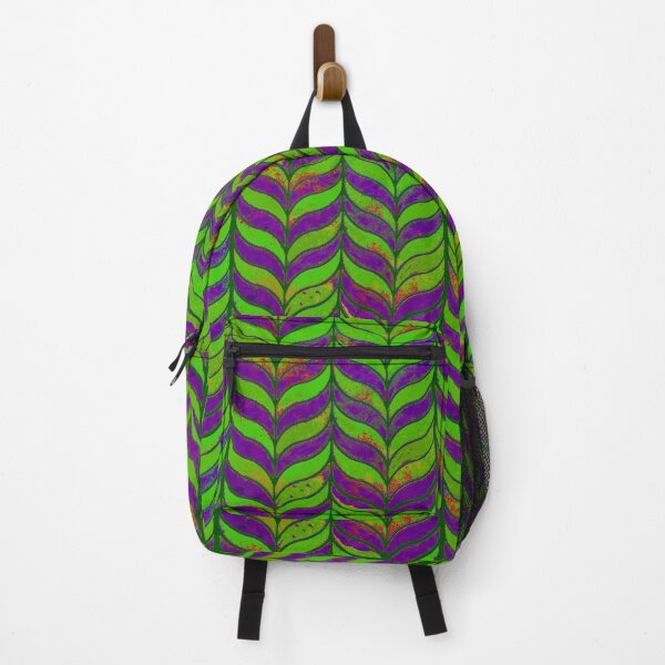 Item preview, Green and Purple - leaf wing pattern designed and sold by Kestrelle.