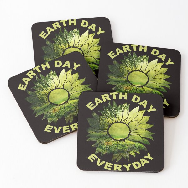 Item preview, Womens Earth Day Everyday, April 22, Sunflower Green Nature Scene  designed and sold by ElnaTillman.