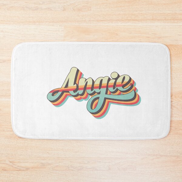 Item preview, Angie name - cool 70s retro font surf style design designed and sold by NameTheory.