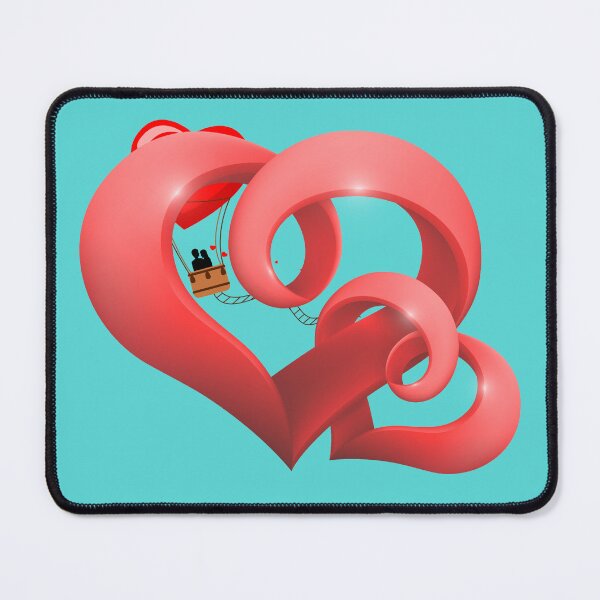 Item preview, Two connected red hearts designed and sold by AlphaRid.