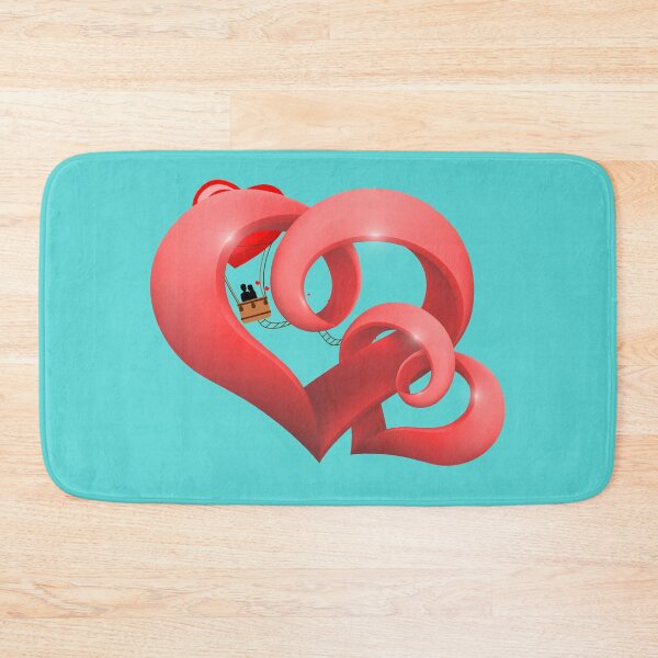 Item preview, Two connected red hearts designed and sold by AlphaRid.