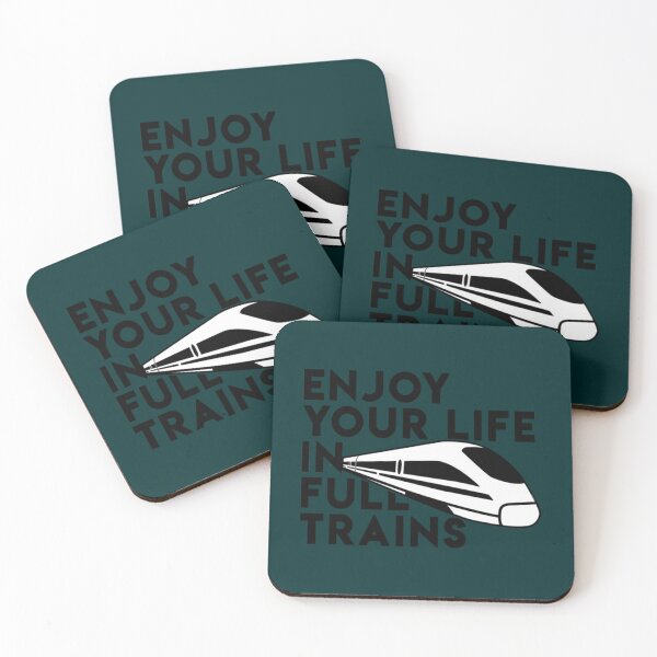 Item preview, Enjoy your life in full trains - Denglisch Witz   designed and sold by WallArtyz.