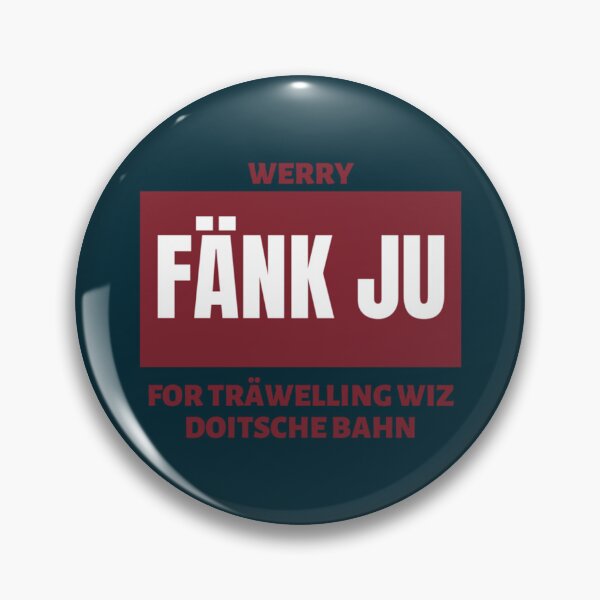 Item preview, Fänk Ju For Träwelling Wiz Doitsche Bahn   designed and sold by WallArtyz.
