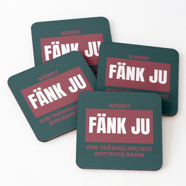 Item preview, Fänk Ju For Träwelling Wiz Doitsche Bahn   designed and sold by WallArtyz.