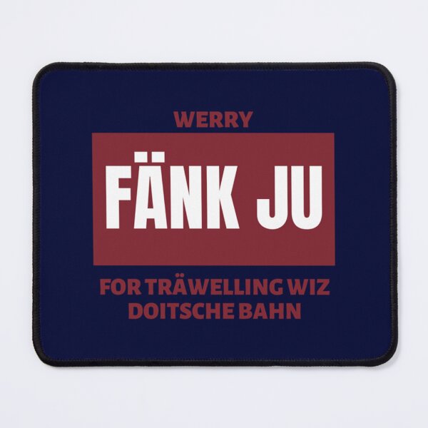 Item preview, Fänk Ju For Träwelling Wiz Doitsche Bahn   designed and sold by WallArtyz.