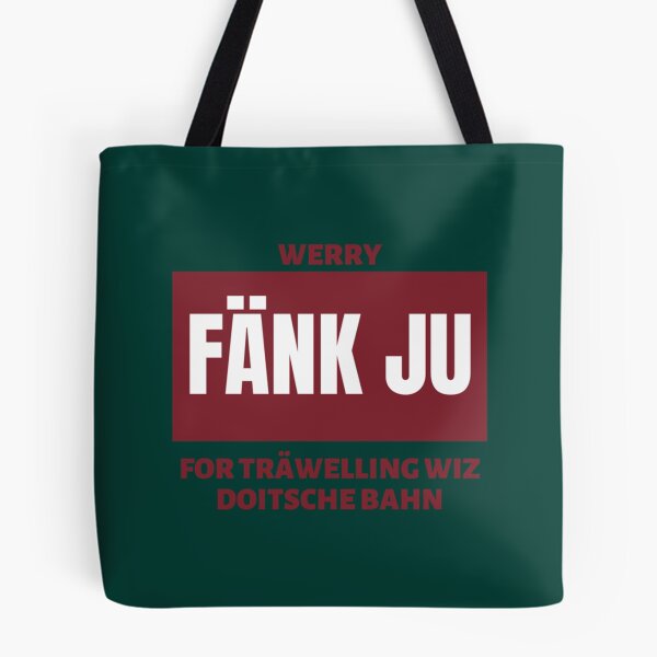 Item preview, Fänk Ju For Träwelling Wiz Doitsche Bahn   designed and sold by WallArtyz.