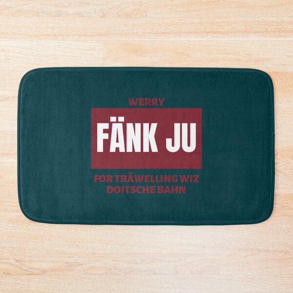Item preview, Fänk Ju For Träwelling Wiz Doitsche Bahn   designed and sold by WallArtyz.