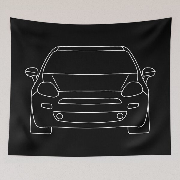 Item preview, Fiat Punto third generation white lines designed and sold by EdimDesign.