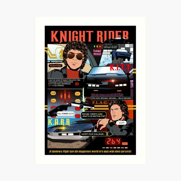 Knight Rider Poster (Coloured)