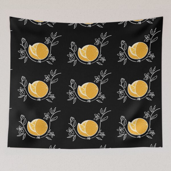 Item preview, Spanish Fruits: Orange (Black/White) designed and sold by ChaoticRobotic.