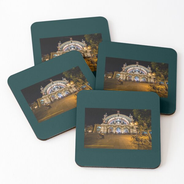 Item preview, Frankfurt Hauptbahnhof bei Nacht   designed and sold by WallArtyz.