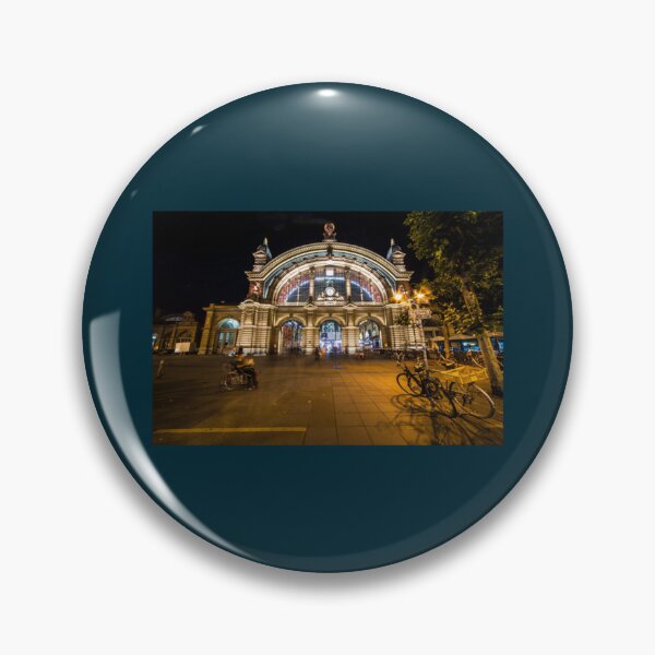 Item preview, Frankfurt Hauptbahnhof bei Nacht   designed and sold by WallArtyz.