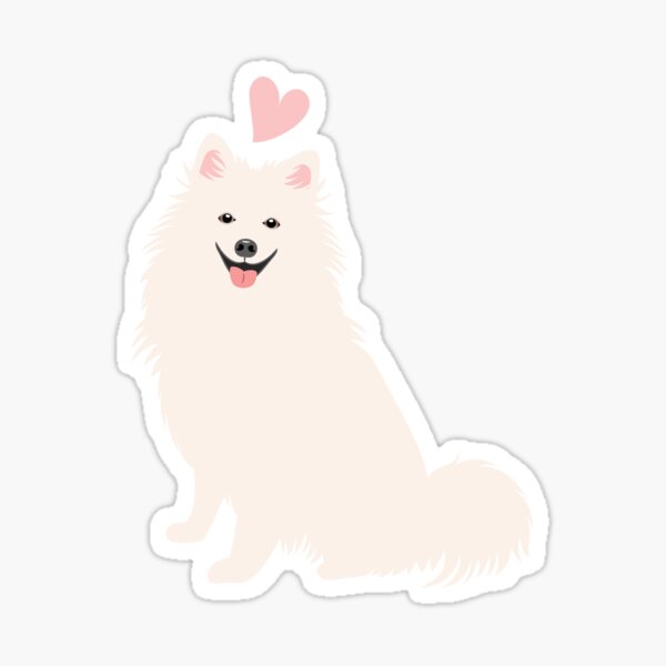 Item preview, LOVE American Eskimo Dog designed and sold by Lulupainting.