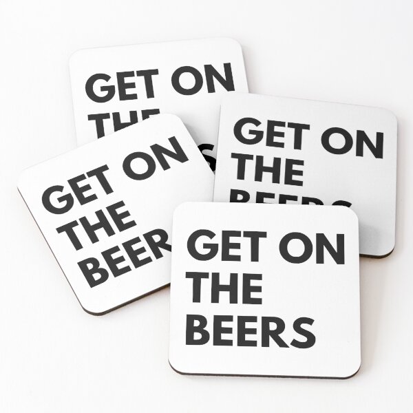 Item preview, Get On The Beers  designed and sold by ShmooBamboo.