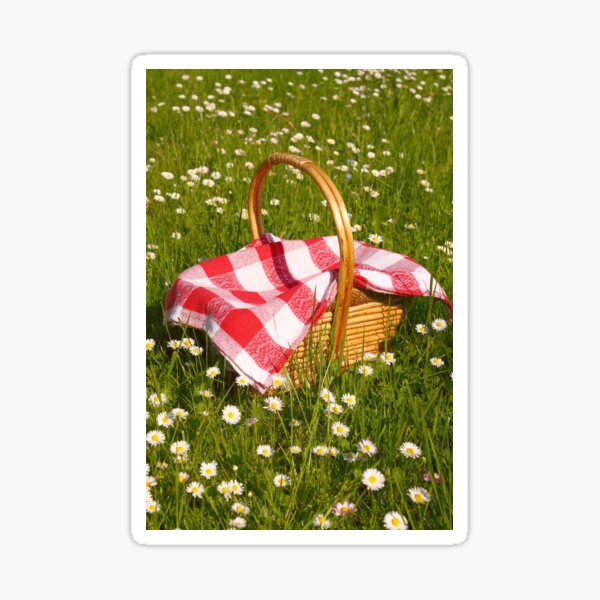 "picnic basket" Sticker by Claraveritas Redbubble