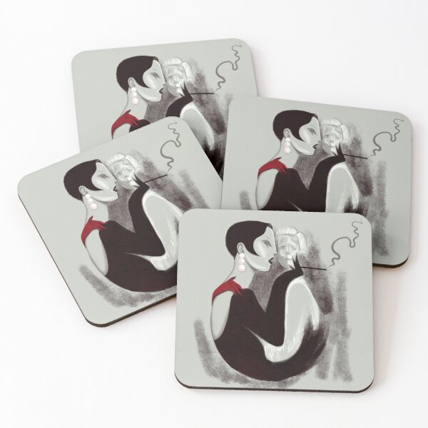 Item preview, Stylish young woman with a cigarette designed and sold by IrenSuslenko.