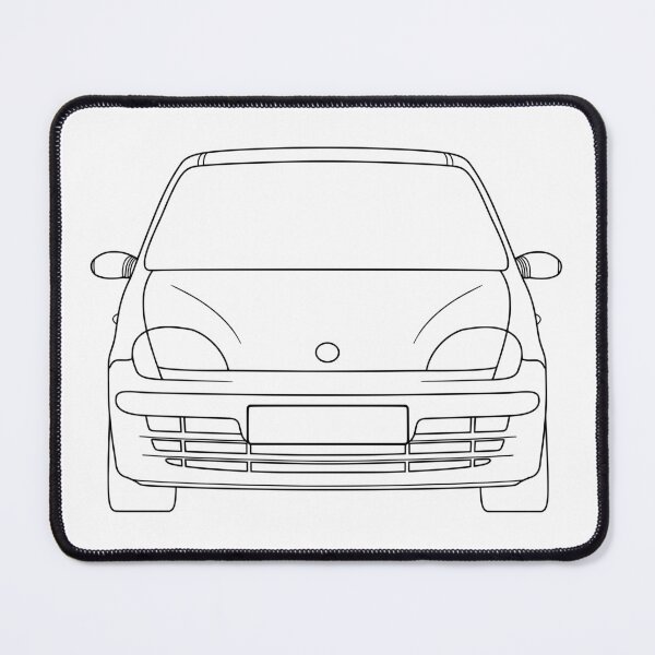 Item preview, Fiat Seicento 1997-2010 black lines designed and sold by EdimDesign.