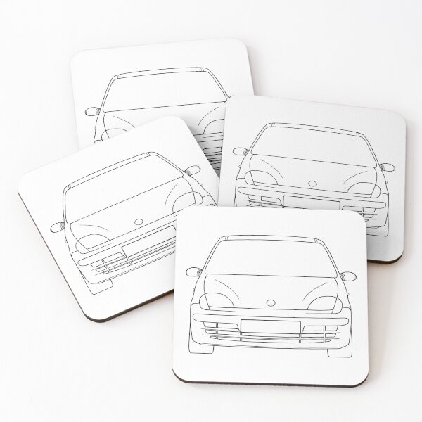 Item preview, Fiat Seicento 1997-2010 black lines designed and sold by EdimDesign.