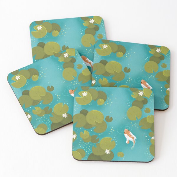 Item preview, Koi Pond Illustration designed and sold by SleepyLilSloth.