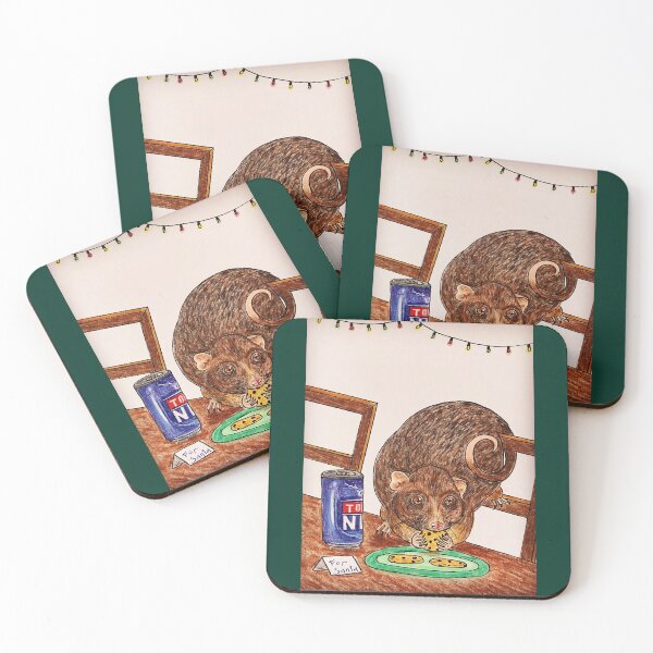 Item preview, Possum stealing Santa&x27;s snacks Photographic Print designed and sold by ShmooBamboo.