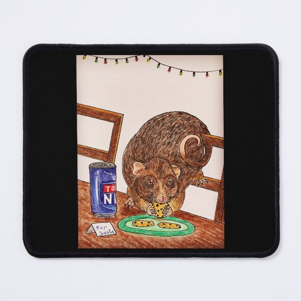 Item preview, Possum stealing Santa&x27;s snacks Photographic Print designed and sold by ShmooBamboo.