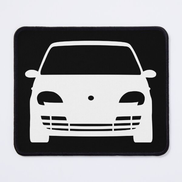 Item preview, Fiat Seicento 1997-2010 white silhouette designed and sold by EdimDesign.