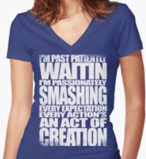 Past Patiently Waitin Women's Fitted V-Neck T-Shirt