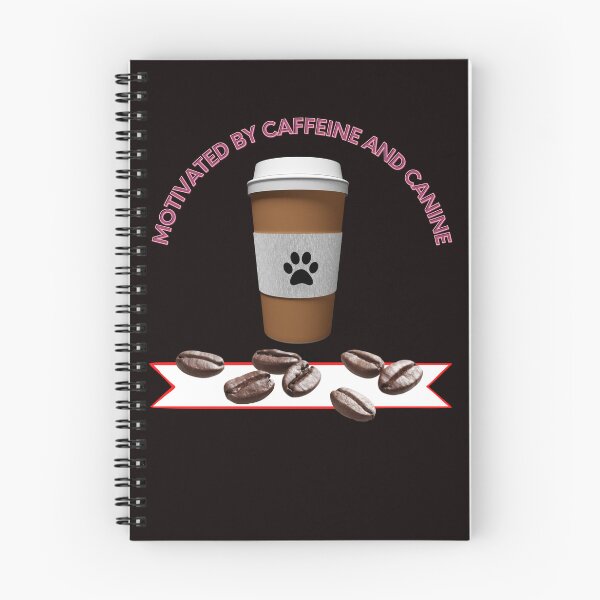 Item preview, Motivated By Caffeine And Canine T-Shirt Gift For Animal and Coffee Lovers designed and sold by AverageJoesBBQ.
