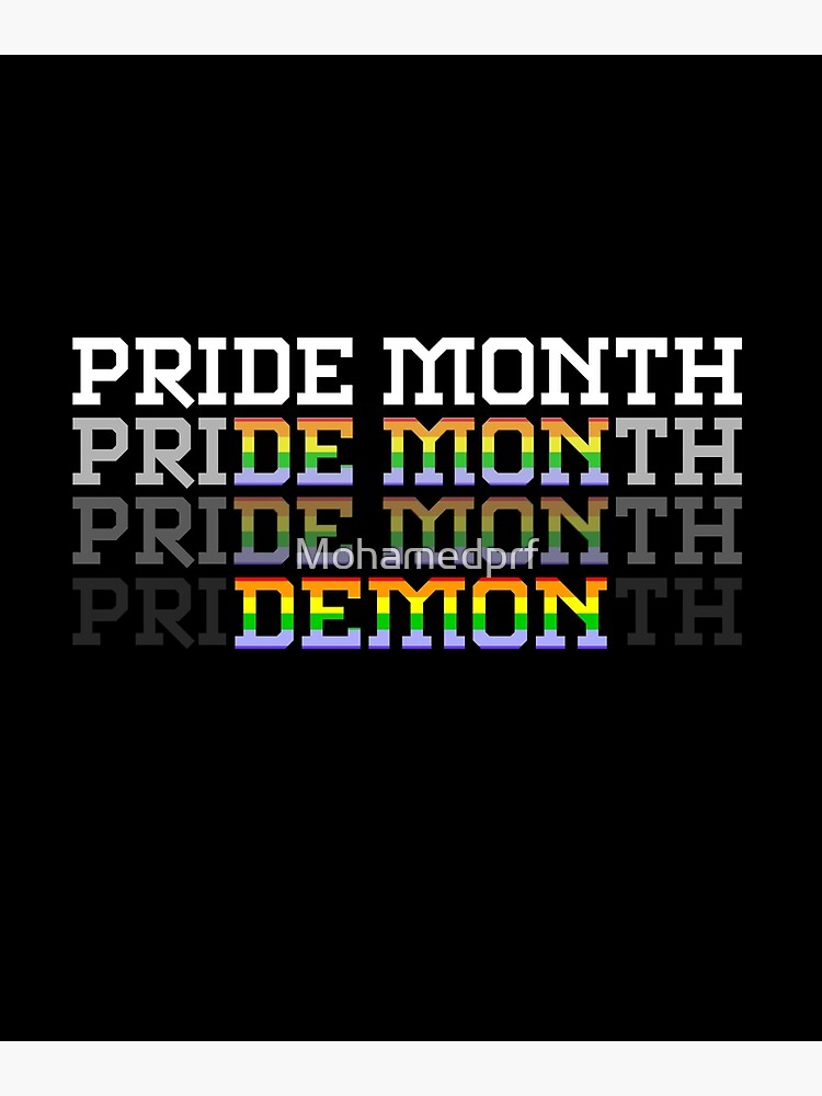 Disover Pride Month Demon Premium Matte Vertical Poster