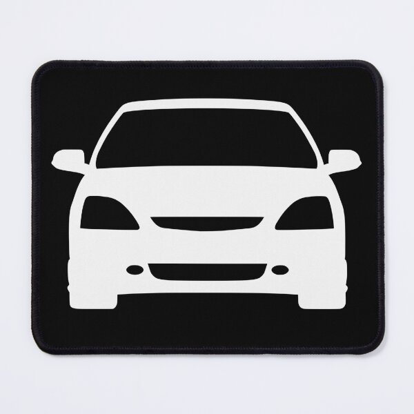 Item preview, Honda Civic 7th gen facelift white silhouette designed and sold by EdimDesign.