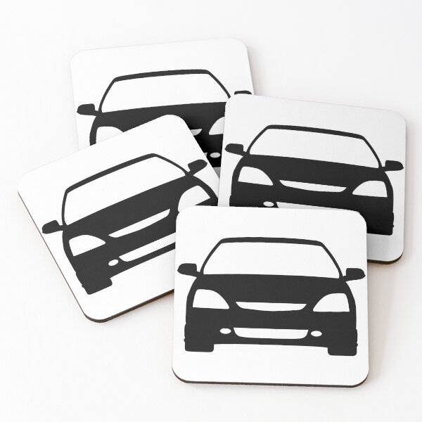 Item preview, Honda Civic 7th gen facelift black silhouette designed and sold by EdimDesign.