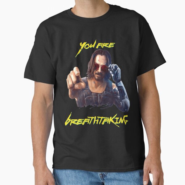 Artikel-Vorschau von Frauen Männer Cyberpunk Du bist atemberaubend Keanu Johnny Silverhand Retro Vintage, designt und verkauft von Margretpadberg.