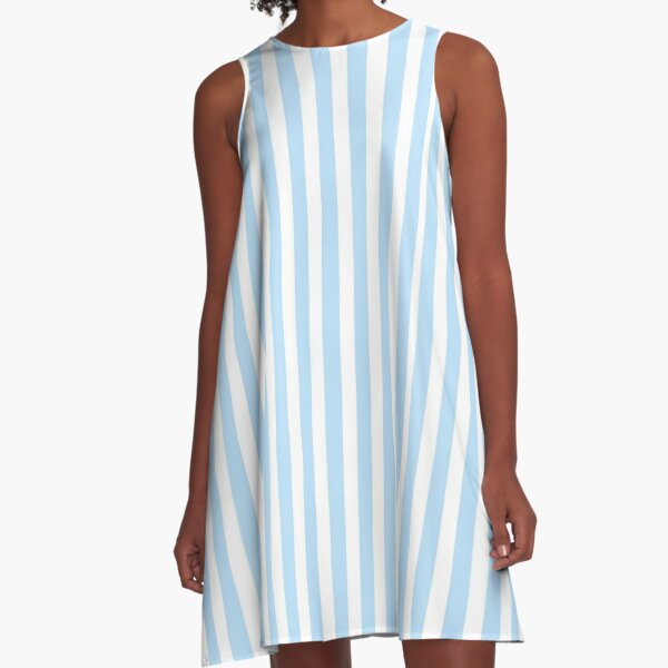 navy vertical striped dress