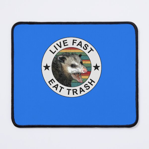 Item preview, Copy of Live Fast Eat Trash Possum rainbow white Essential T-Shirt designed and sold by CORGERMANO.