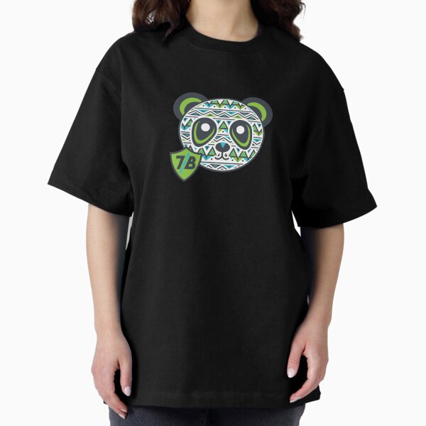 Cute and Colorful Baby Panda Oversized T-Shirt