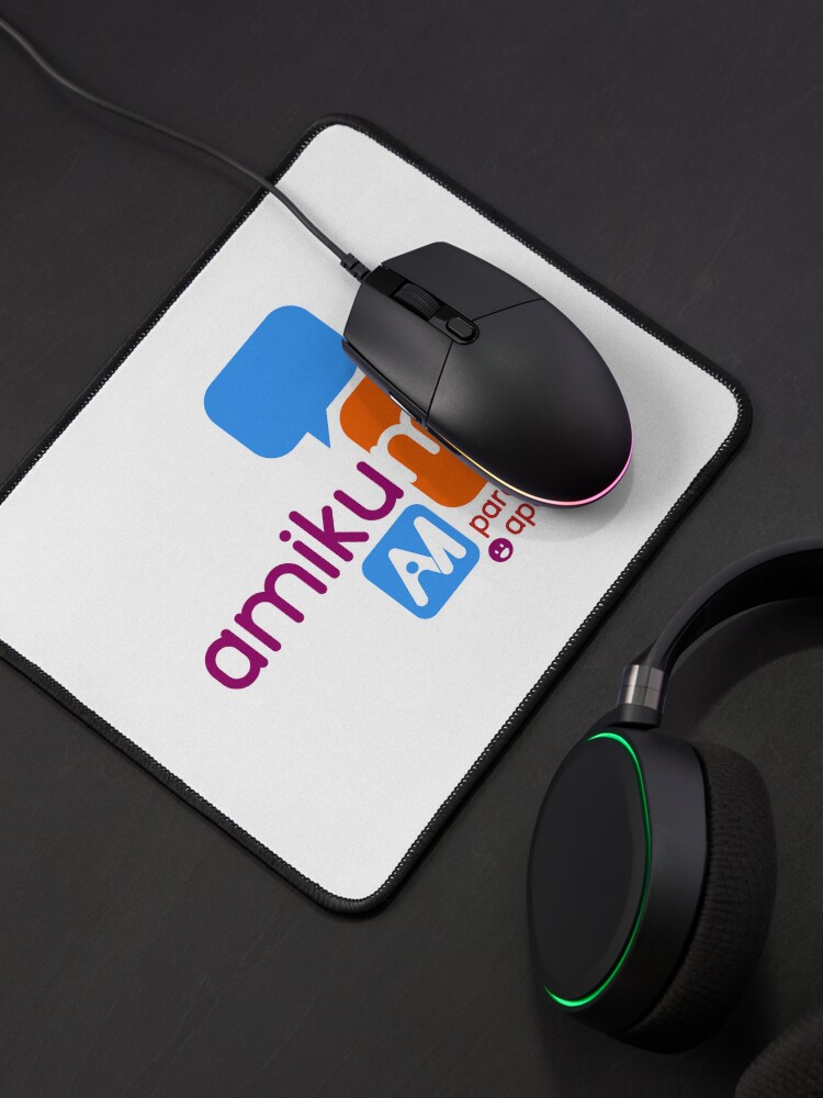 Thumbnail 4 of 5, Mouse Pad, Amikumu Parolu Apude designed and sold by amikumu.
