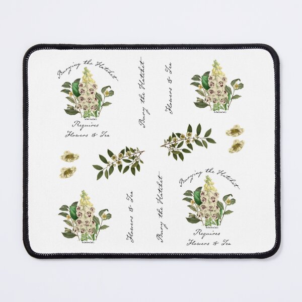 Item preview, Flowers & Tea Pattern II - White designed and sold by DarkGreenSoul.