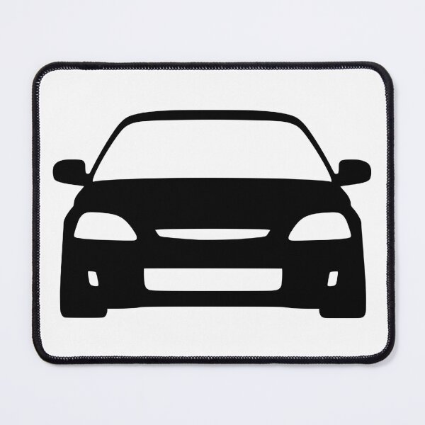 Item preview, Honda Civic 6th gen EK Civic black silhouette designed and sold by EdimDesign.