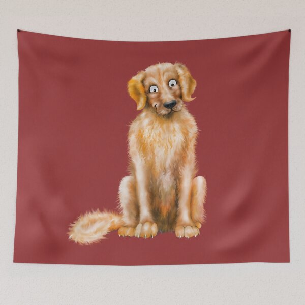Item preview, Simply Golden - Cartoon Golden Retriever Dog  designed and sold by Snootrac.