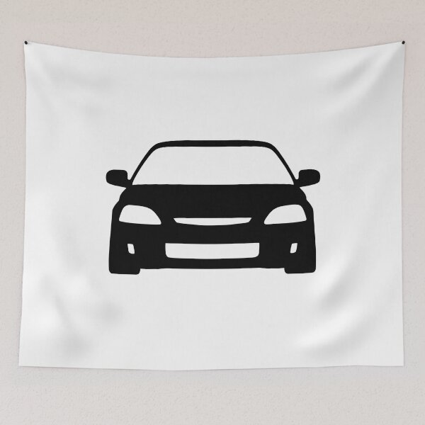 Item preview, Honda Civic 6th gen EK Civic black silhouette designed and sold by EdimDesign.