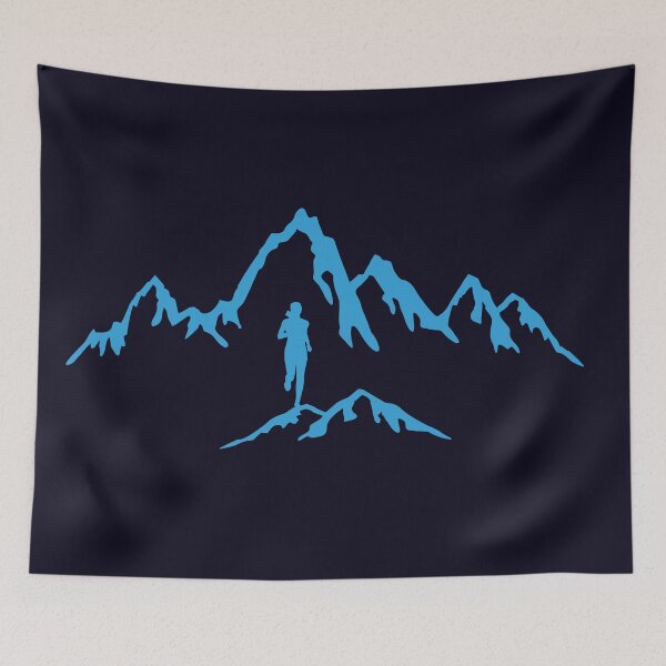 Item preview, Trail running, mountain run, runner, run designed and sold by claudiasartwork.