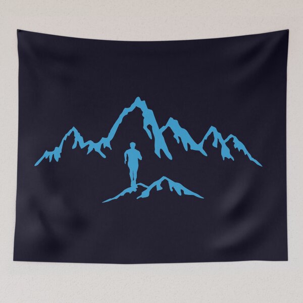 Item preview, Trail running, mountain run, runner, run designed and sold by claudiasartwork.