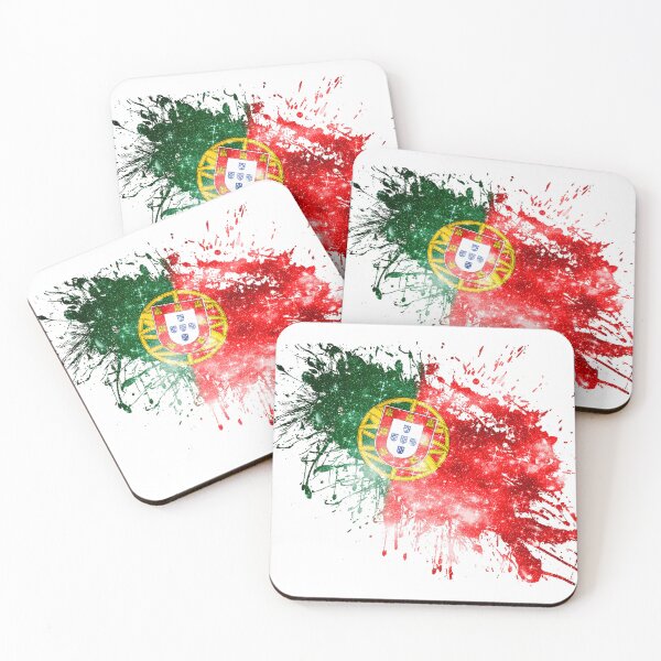 Item preview, Portugal Flag Paint Slash Art Design designed and sold by Jolly-Yosei.