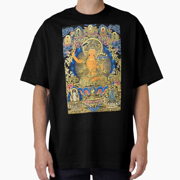 Item preview, Mandala 102 Bodhisattva Manjushri Gold Blue Thangka designed and sold by GuyBlank.