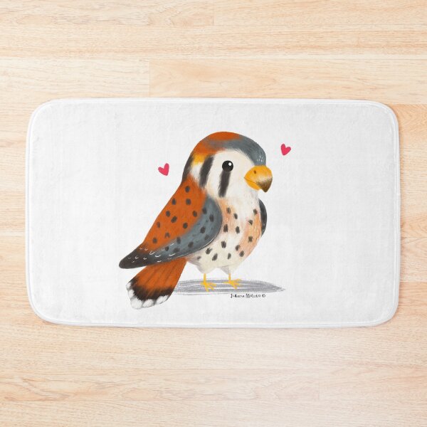 Item preview, American Kestral with little hearts designed and sold by julianamotzko.