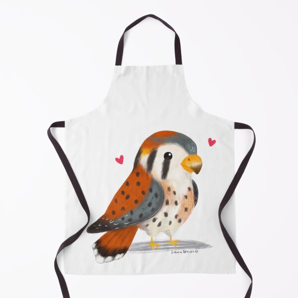 Item preview, American Kestral with little hearts designed and sold by julianamotzko.