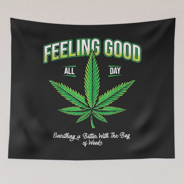 Item preview, Marijuana Weed Leaf Feeling Good All Day Cannabis 420 Stoner designed and sold by virnmjan.